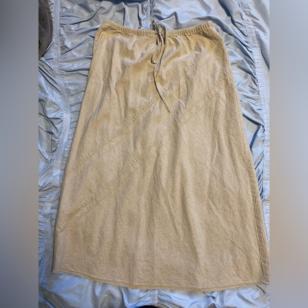 Denver Hayes Tan Maxi Skirt